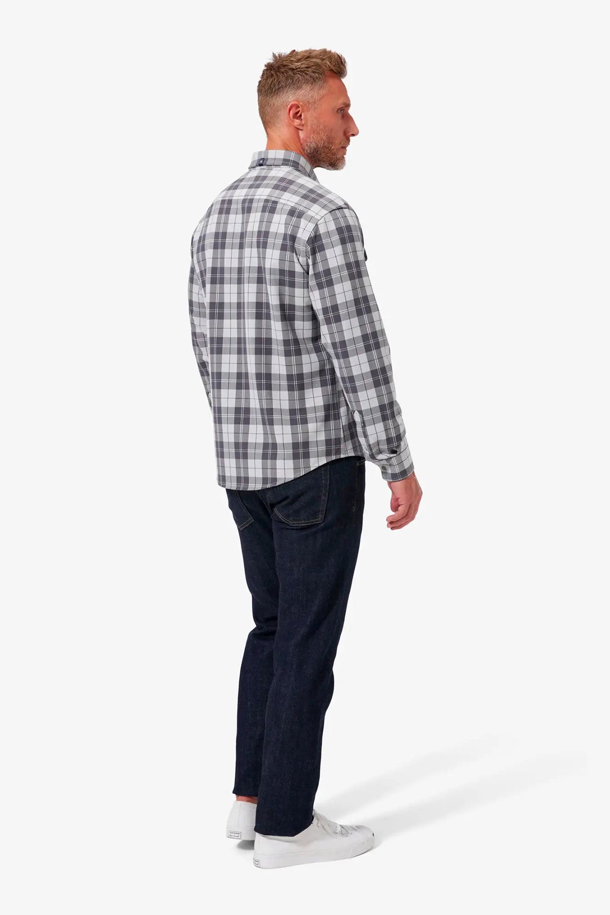 UPSTATE FLANNEL Tonal Gray Plaid