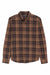 Mizzen + Main - Upstate Flannel - Caribou Brown Plaid - Flatlay