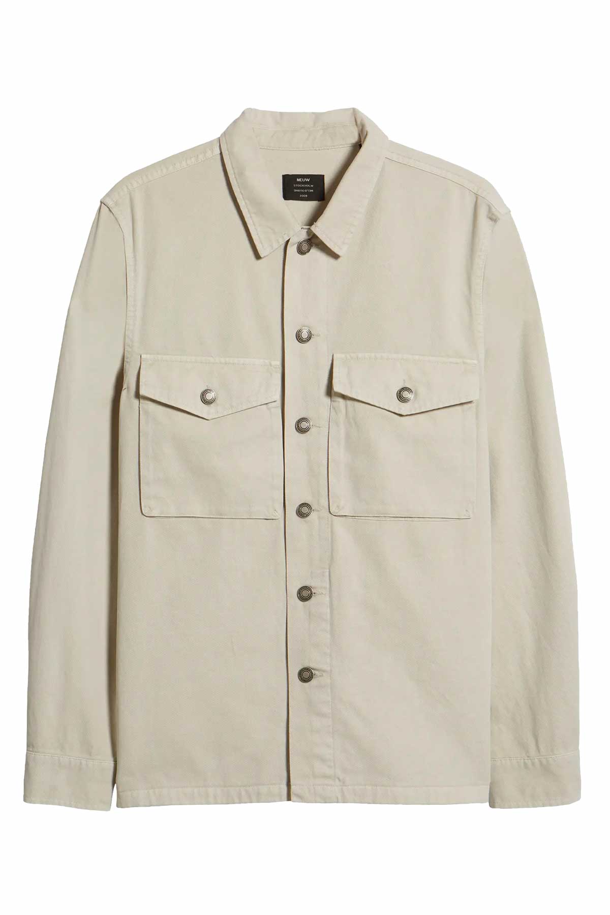 NEUW - Miller Overshirt - Light Sand - Flatlay